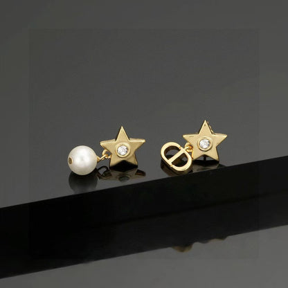 [Veyra Jewelry]CD Star-Shaped Letter Earrings