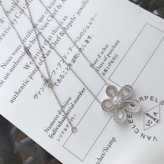 [Veyra Jewelry] Full diamond sunflower flower necklace
