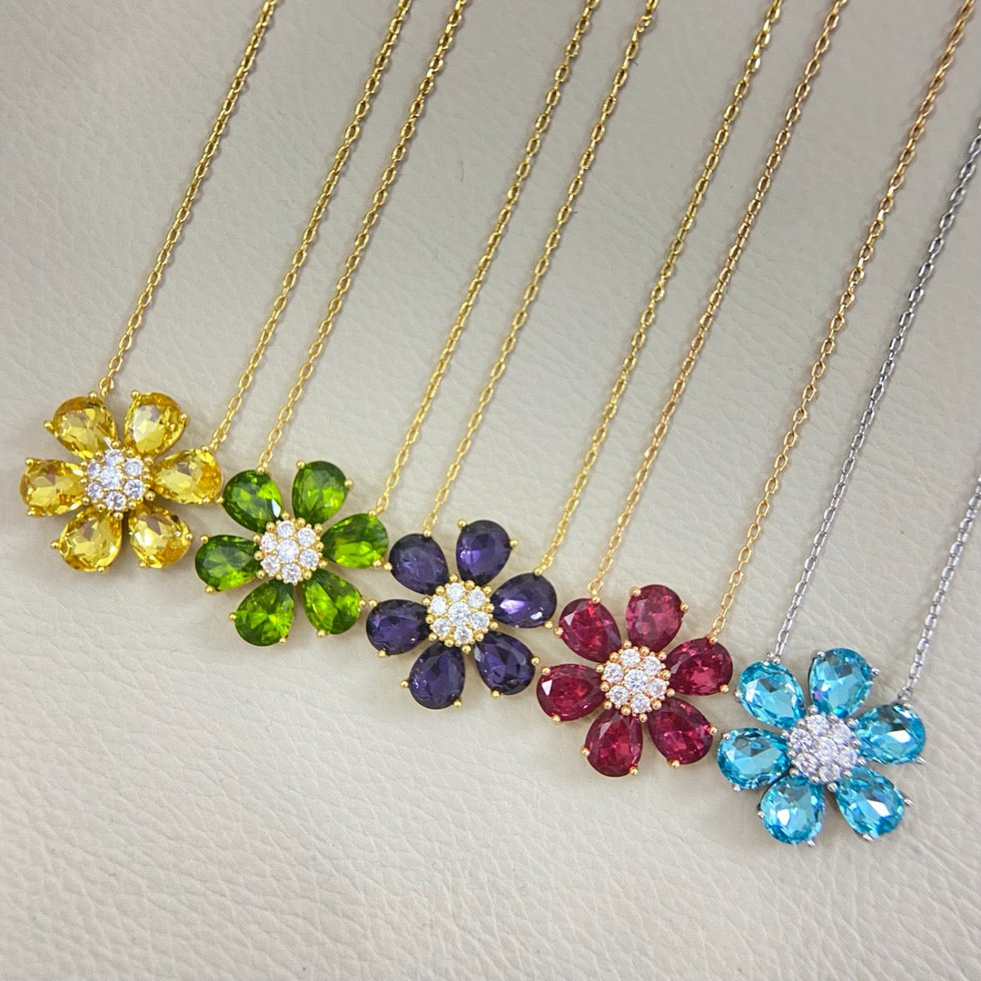 [Veyra Jewelry] flower necklace