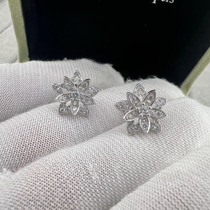 [Veyra Jewelry] Full Diamond Hollow Lotus Necklace Set