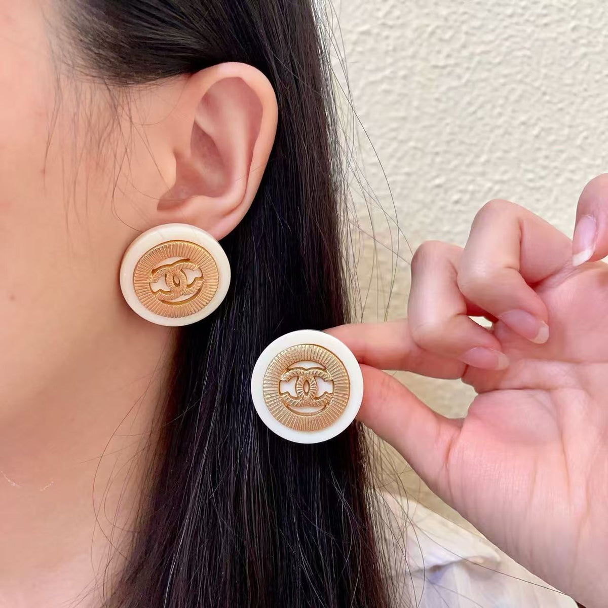[Veyra Jewelry]Classic Double C Earrings