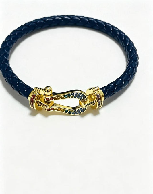 ¡®Veyra Jewelry2026 New Horseshoe Buckle Leather Couple Bracelet