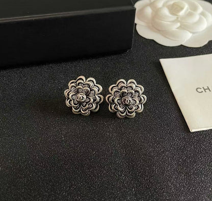 [Veyra Jewelry]Vintage Camellia Earrings