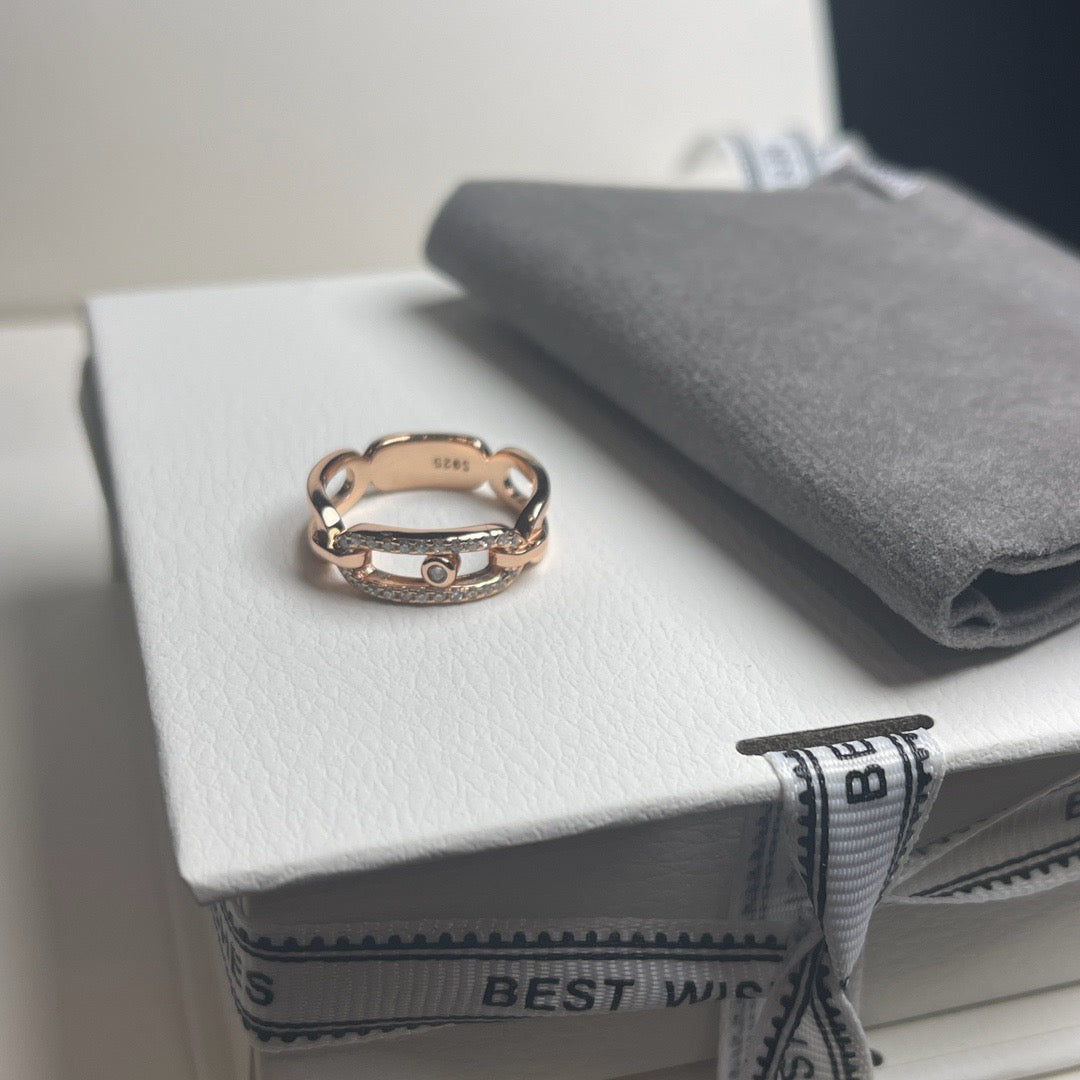 [Veyra Jewelry]Sliding Single Diamond Ring
