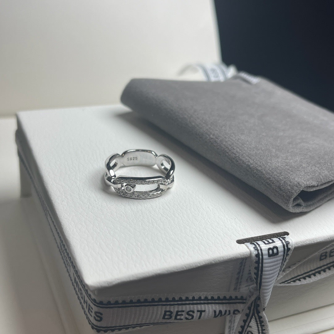 [Veyra Jewelry]Sliding Single Diamond Ring