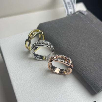 [Veyra Jewelry]Sliding Single Diamond Ring