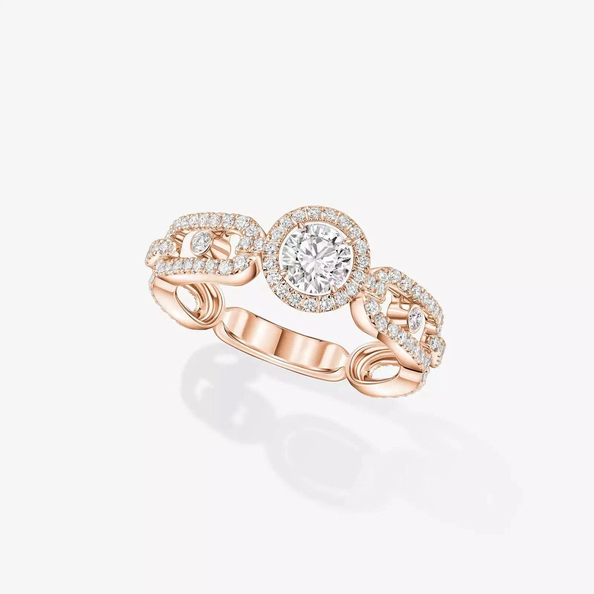 [Veyra Jewelry]Move Link Solitaire Ring