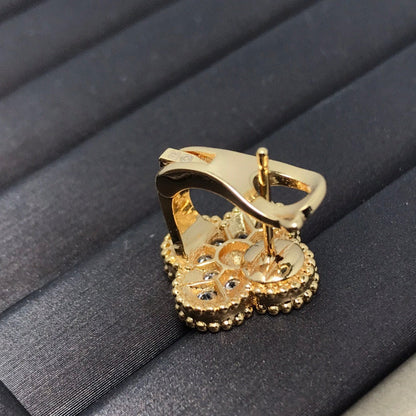 ¡®Veyra Jewelry¡¯Full Pave Clover Stud Earrings