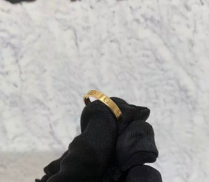 ¡®Veyra Jewelry¡¯LOVE RING 4MM Plain version, GOLD