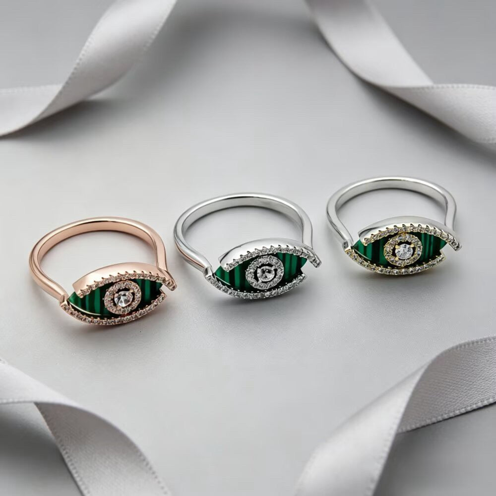 [Veyra Jewelry]Lucky Eye Malachite Ring