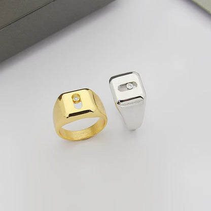 [Veyra Jewelry] My Move Natural Titanium Signet Ring