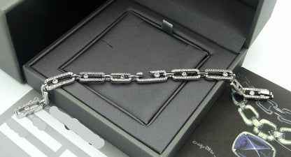 [Veyra Jewelry]Large Full Diamond Unisex Sliding Bracelet with Moissanite