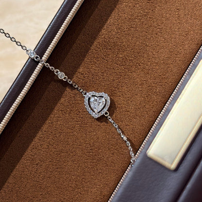 [Veyra Jewelry]Heart Sliding Diamond Bracelet