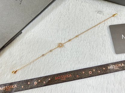 [Veyra Jewelry]Heart Sliding Diamond Bracelet