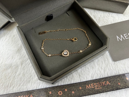 [Veyra Jewelry]Heart Sliding Diamond Bracelet