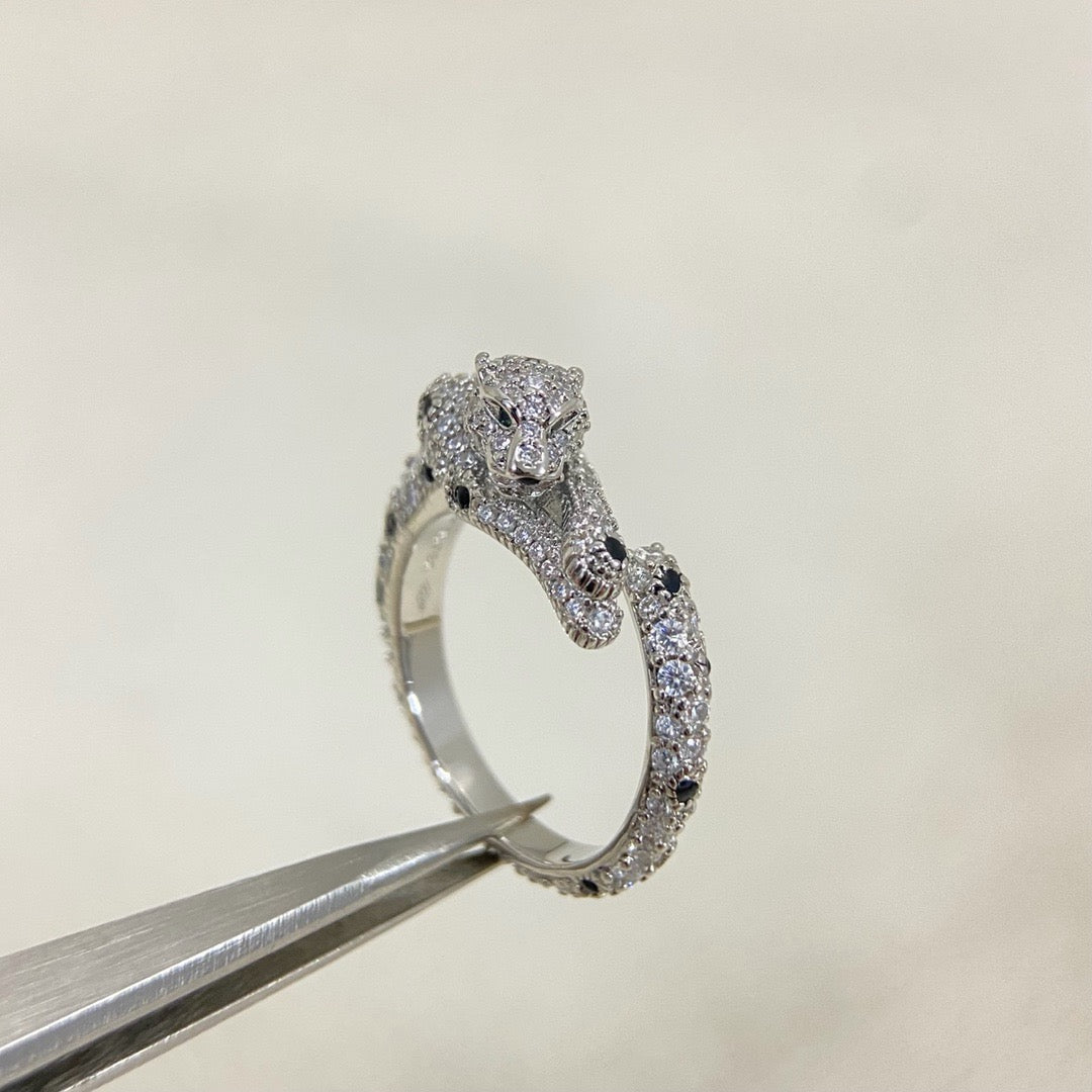¡®Veyra Jewelry¡¯Double‑Panther Open Ring