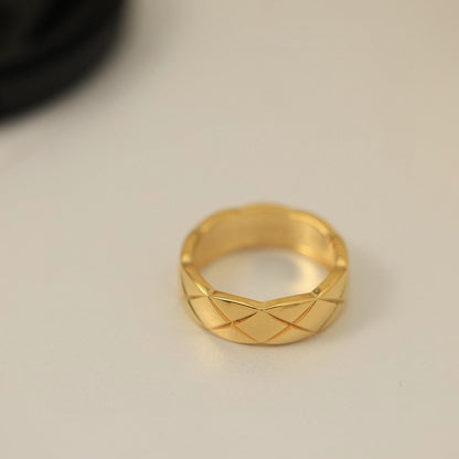 ¡®Veyra Jewelry¡¯Quilted pattern ring, diamond‑free