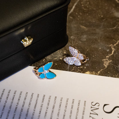 ¡®Veyra Jewelry¡¯Asymmetrical Butterfly Earclips