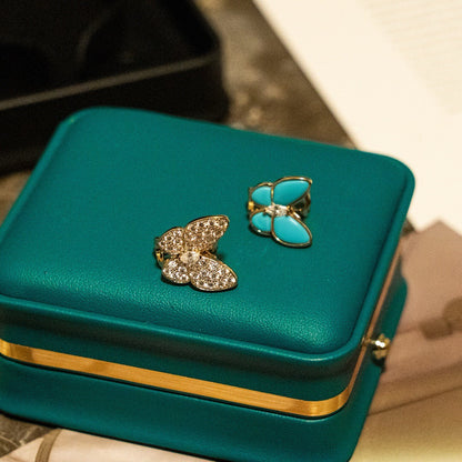 ¡®Veyra Jewelry¡¯Asymmetrical Butterfly Earclips