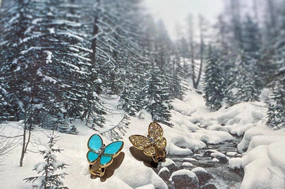 ¡®Veyra Jewelry¡¯Asymmetrical Butterfly Earclips