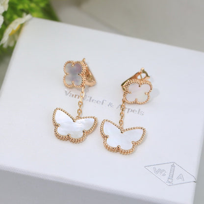 ¡®Veyra Jewelry¡¯CLOVER MEDIUM 1 MOTIFS CARNELIAN  DIAMOND earrings