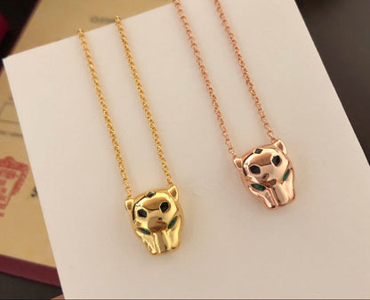 ¡®Veyra Jewelry¡¯Panthère de  Pendant Necklace, Panther‑Head Motif, Emerald Eyes,