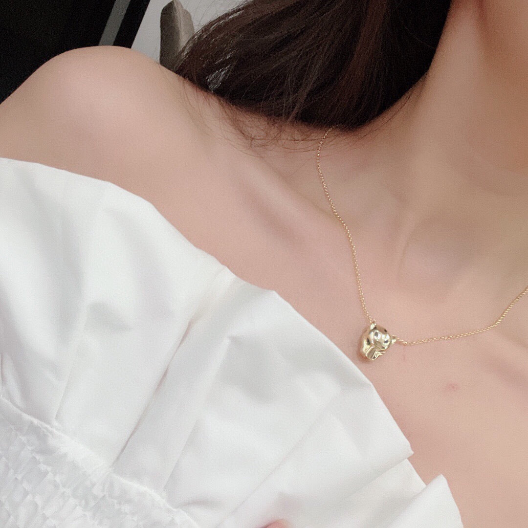 ¡®Veyra Jewelry¡¯Panthère de  Pendant Necklace, Panther‑Head Motif, Emerald Eyes,