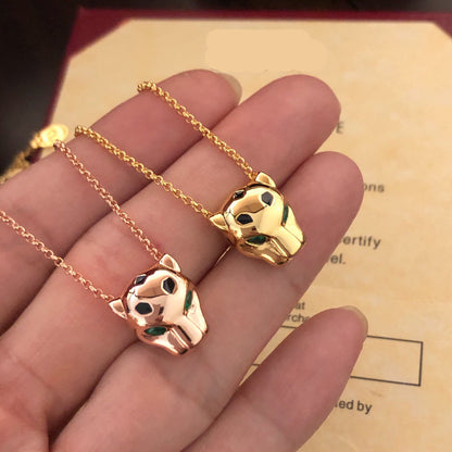 ¡®Veyra Jewelry¡¯Panthère de  Pendant Necklace, Panther‑Head Motif, Emerald Eyes,
