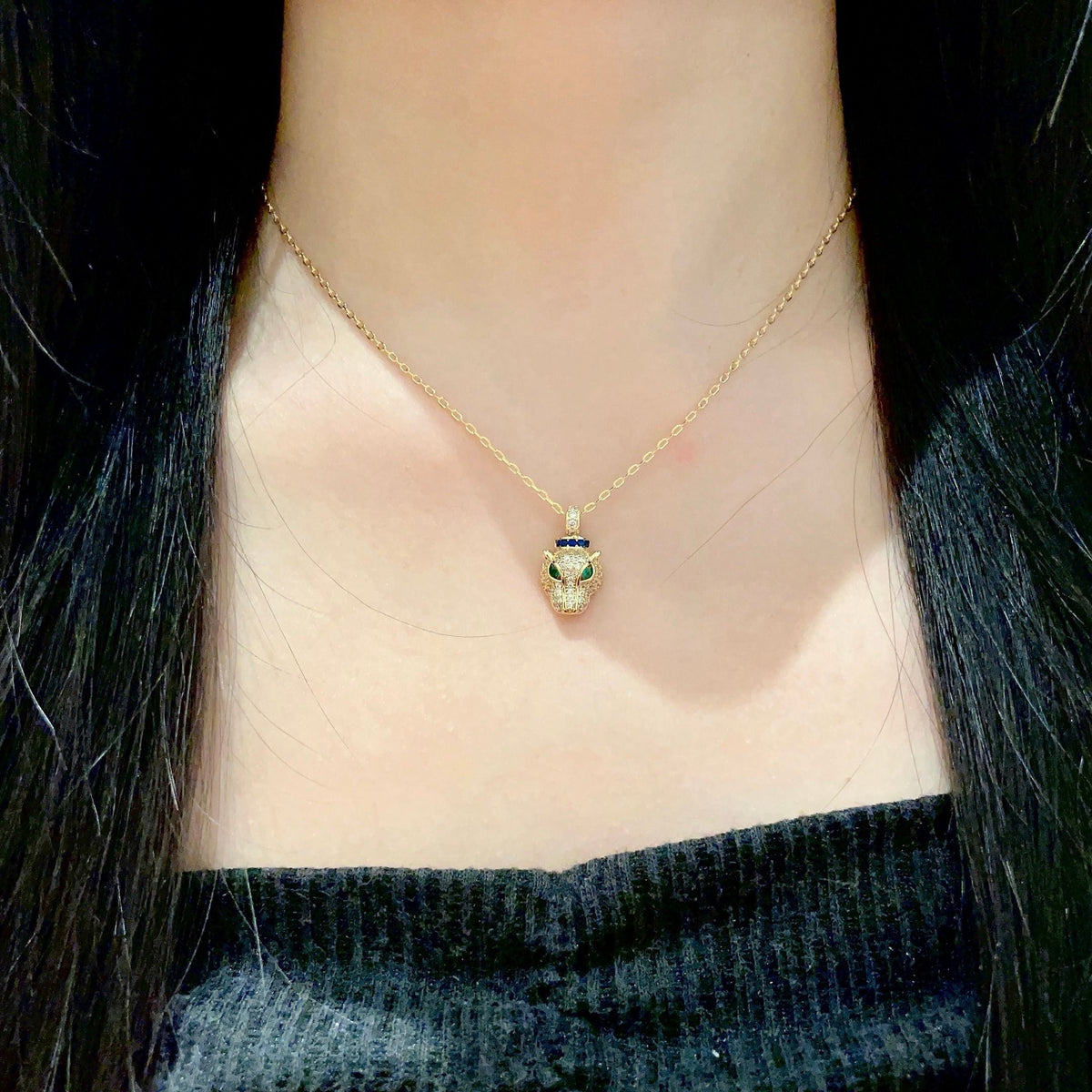 ¡®Veyra Jewelry¡¯Panthère de Cartier Pavé‑Diamond Necklace