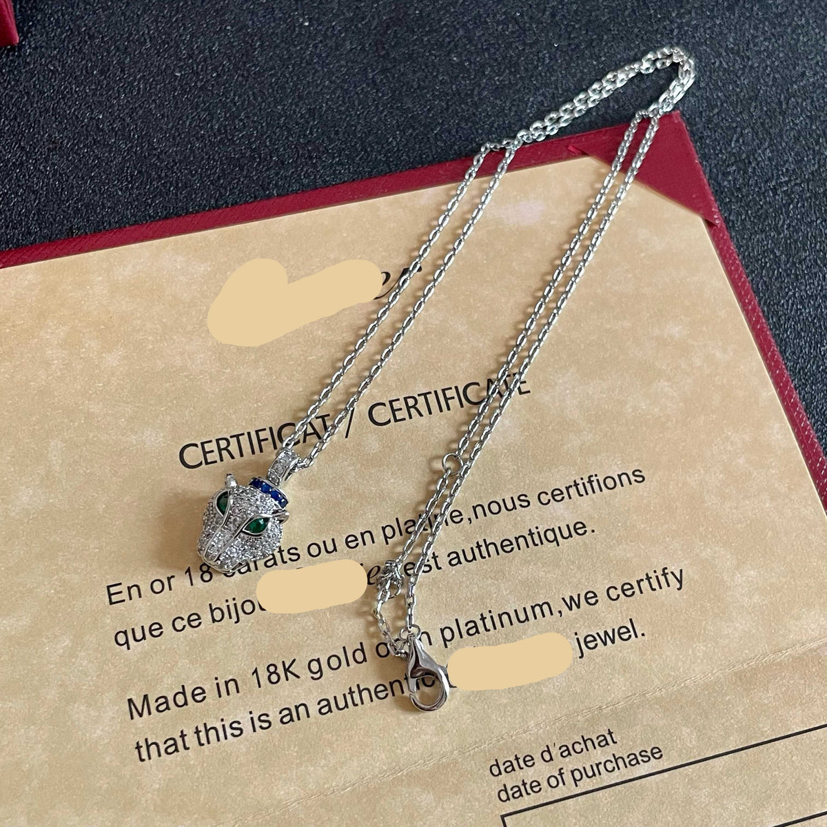 ¡®Veyra Jewelry¡¯Panthère de Cartier Pavé‑Diamond Necklace
