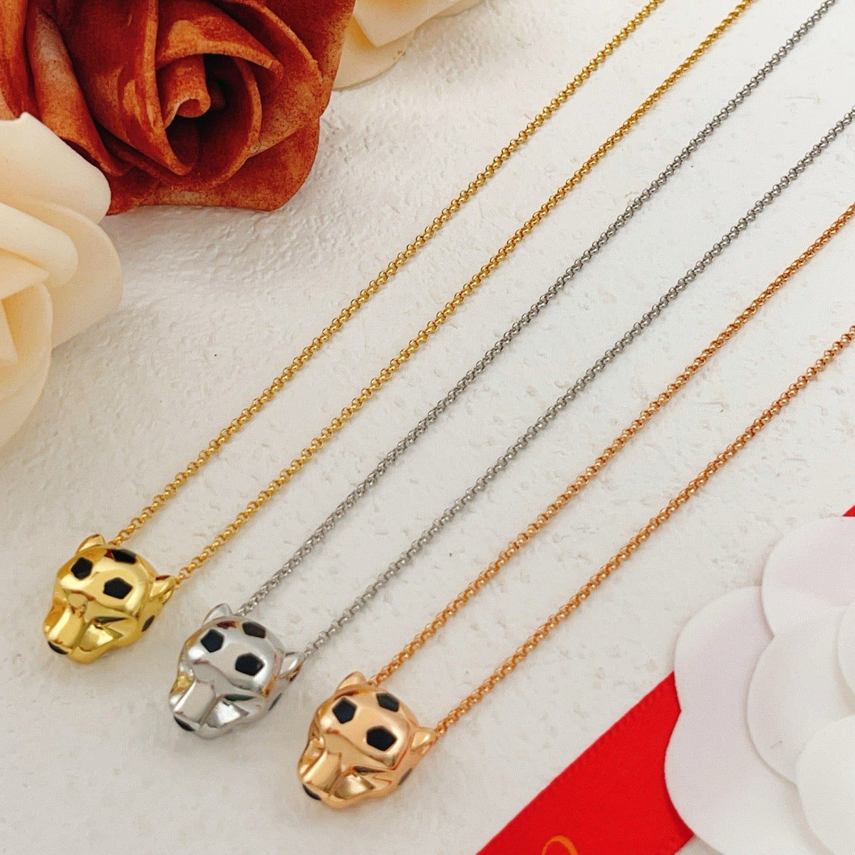 ¡®Veyra Jewelry¡¯Panthère de Cartier Solid Panther‑Head Necklace,