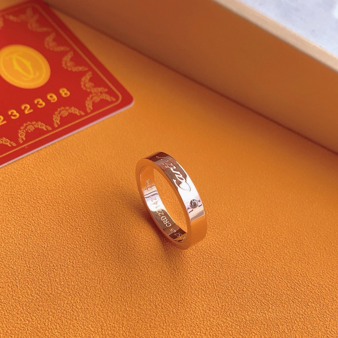 ¡®Veyra Jewelry¡¯Signature Single‑Diamond Couple Band Rings