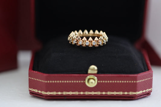 ¡®Veyra Jewelry¡¯Double‑Row Spike Full‑Diamond Band Ring