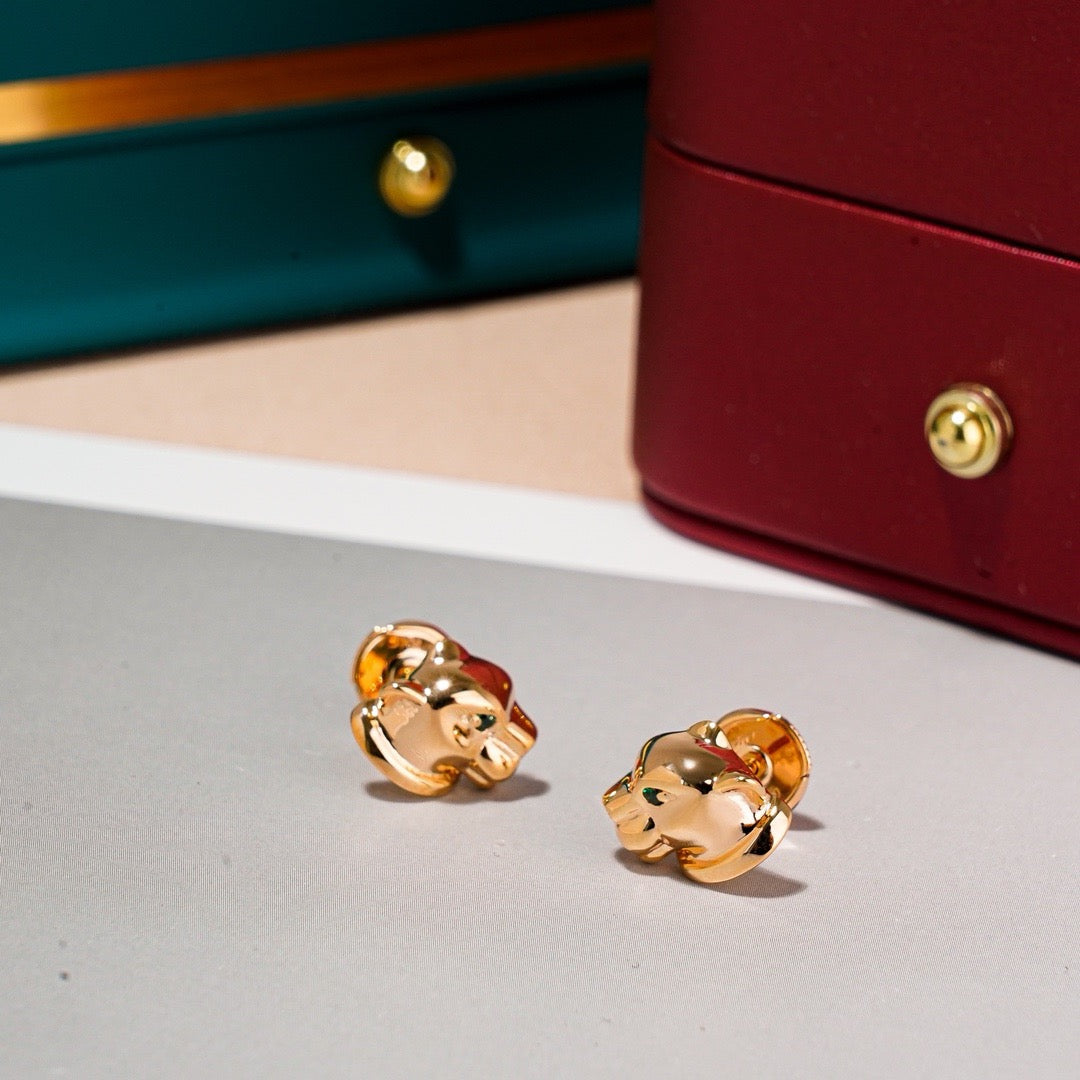 ¡®Veyra Jewelry¡¯Polished Panther‑Head Earrings