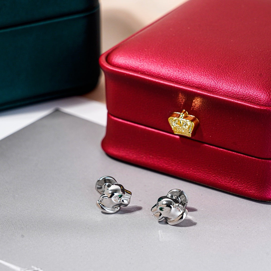 ¡®Veyra Jewelry¡¯Polished Panther‑Head Earrings