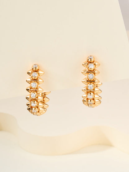 ¡®Veyra Jewelry¡¯Clash‑de  Spiked Diamond Earrings