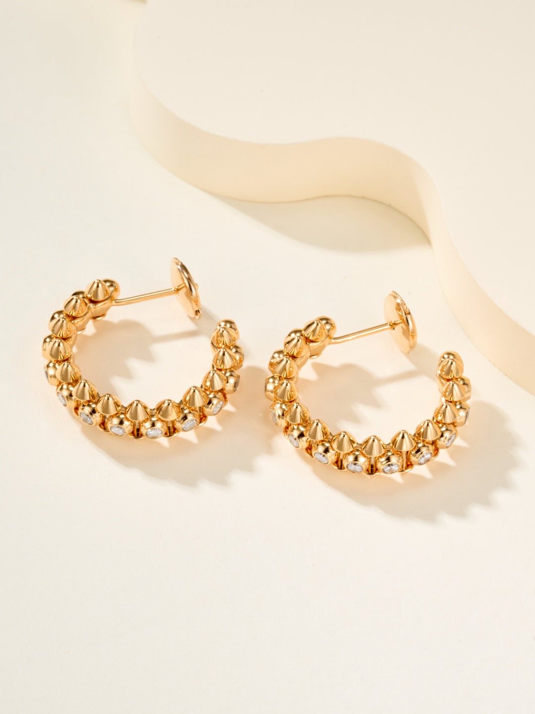 ¡®Veyra Jewelry¡¯Clash‑de  Spiked Diamond Earrings