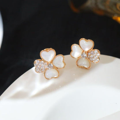 [Veyra Jewelry]FRIVOLE PINK GOLD FLOWER DIAMOND EARRINGS 2