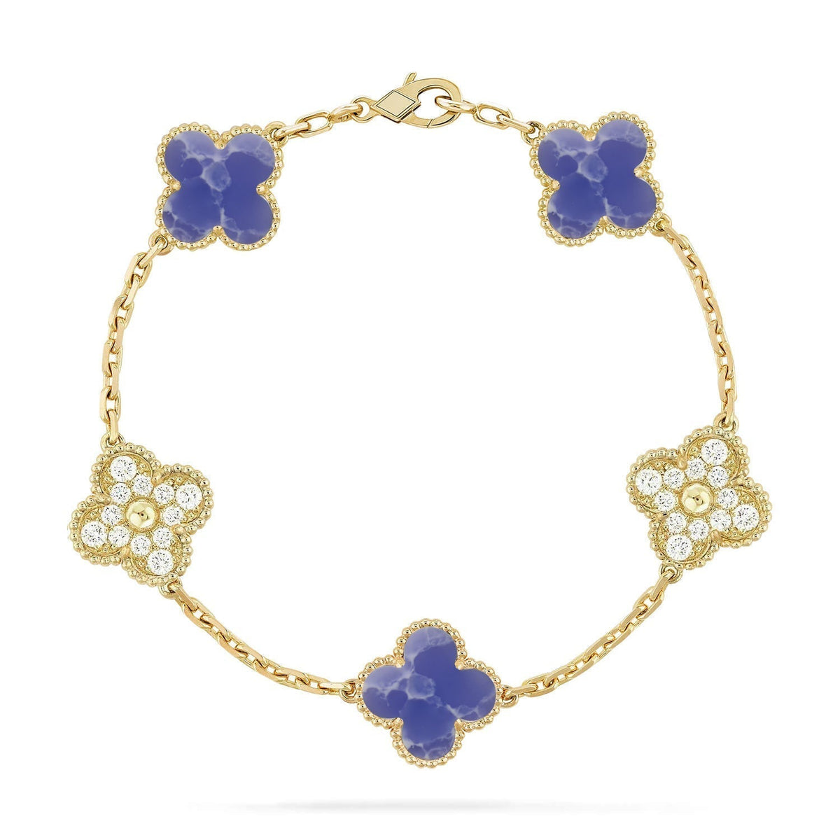 [Veyra Jewelry]New CLOVER 5 MOTIF BLUE VEINS BRACELET COLLECTION
