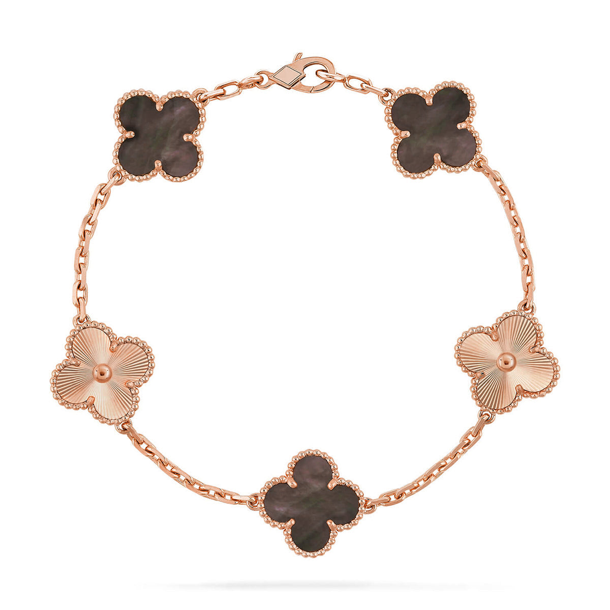 [Veyra Jewelry]New CLOVER 5 MOTIF GRAY MOP BRACELET COLLECTION
