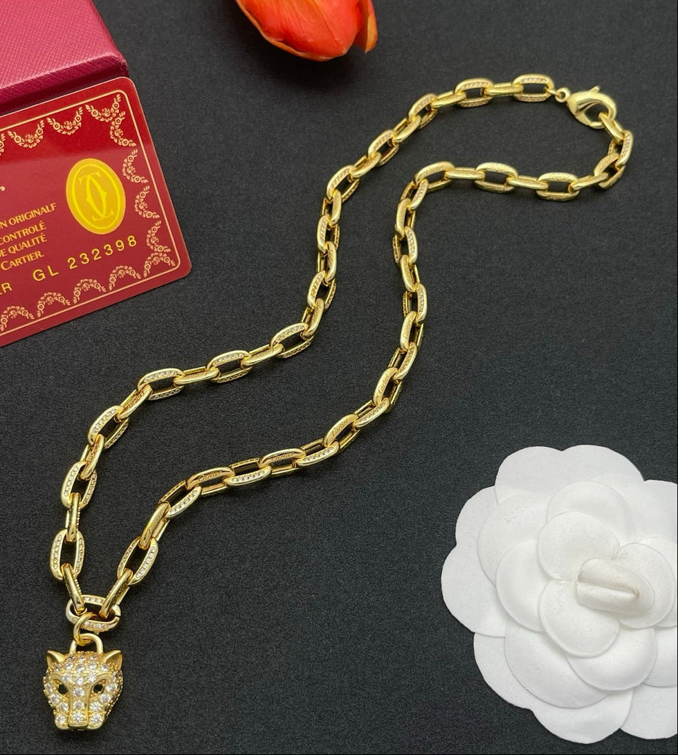 ¡®Veyra Jewelry¡¯Lion Head Link Chain Necklace