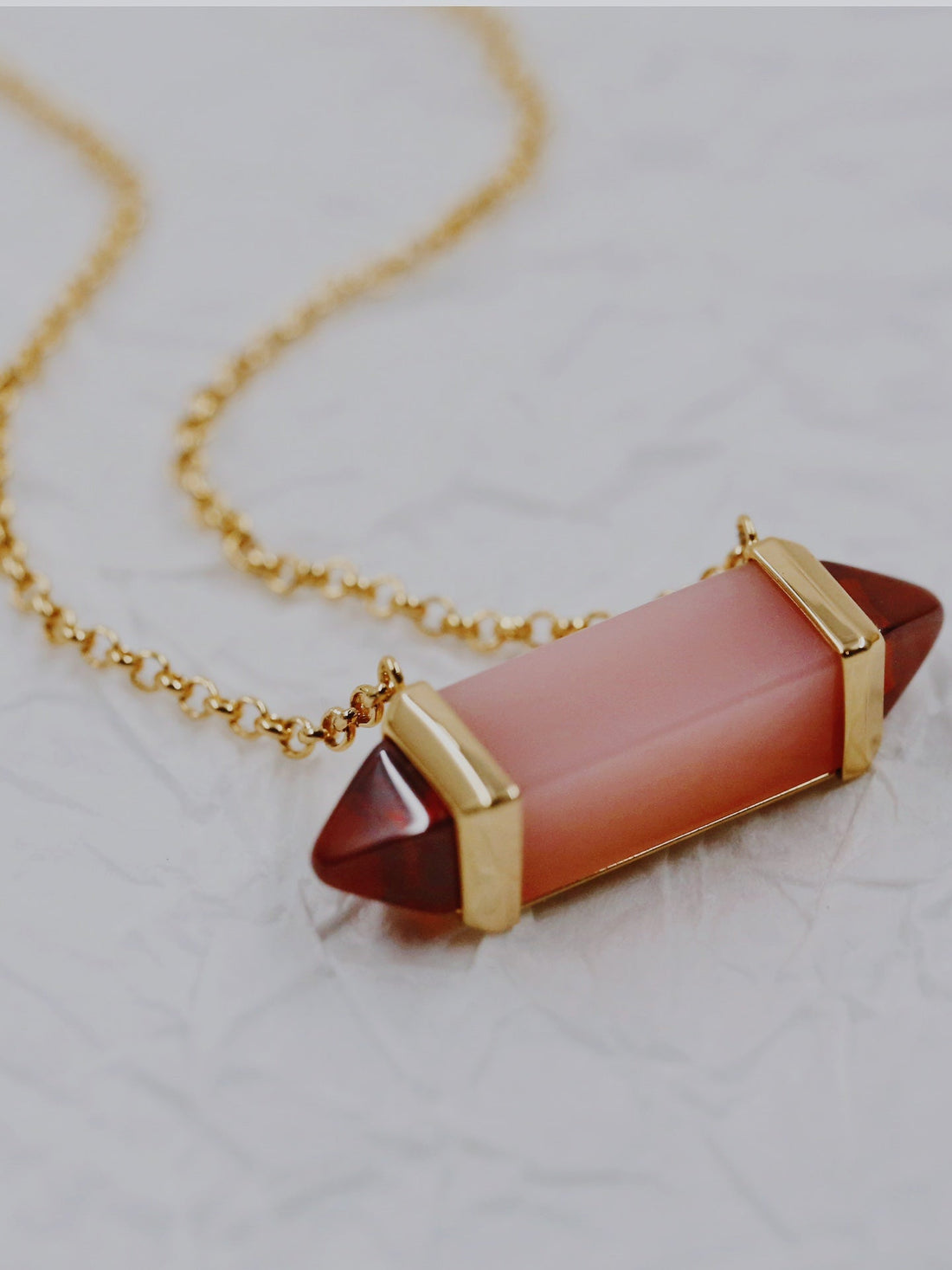 ¡®Veyra Jewelry¡¯Color Stone Bar Pendant Necklace