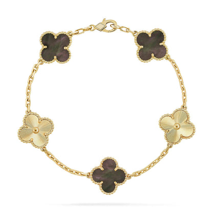 [Veyra Jewelry]New CLOVER 5 MOTIF GRAY MOP BRACELET COLLECTION