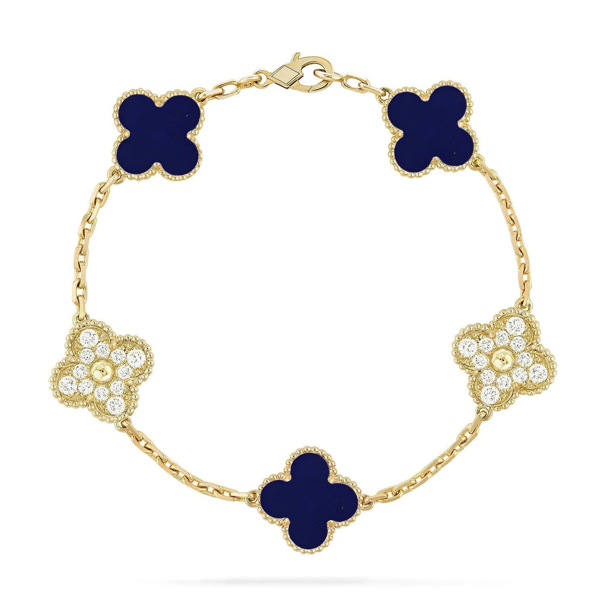 [Veyra Jewelry]New CLOVER 5 MOTIF LAPIS LAZULI BRACELET COLLECTION