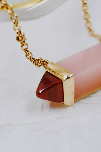 ¡®Veyra Jewelry¡¯Color Stone Bar Pendant Necklace
