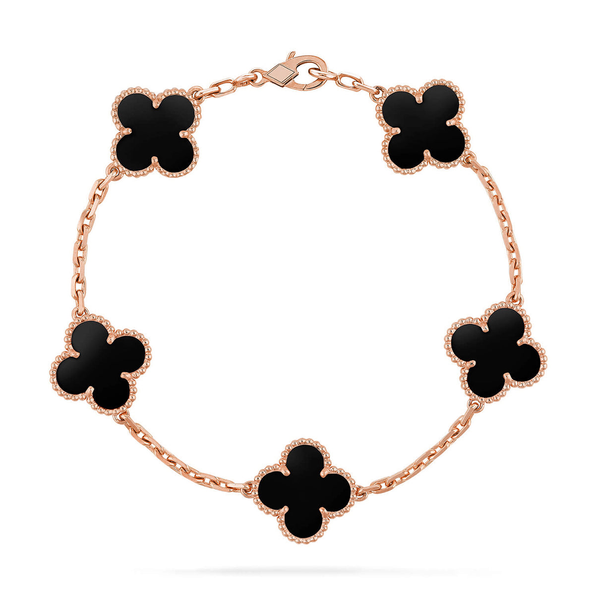 [Veyra Jewelry]New CLOVER 5 MOTIF ONYXS BRACELET COLLECTION