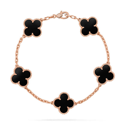 [Veyra Jewelry]New CLOVER 5 MOTIF ONYXS BRACELET COLLECTION