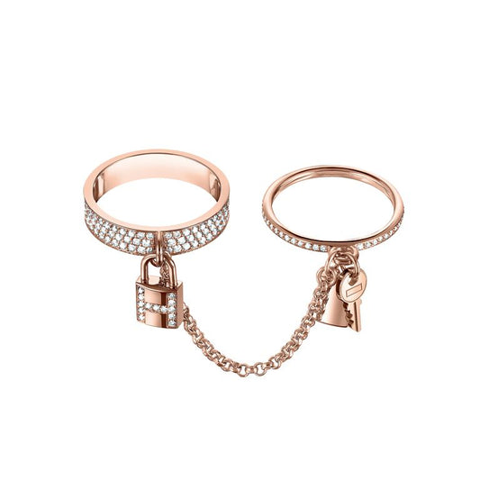 ¡®Veyra Jewelry¡¯HM KELLY CLOCHETTE DOUBLE RING IN  WITH DIAMONDS