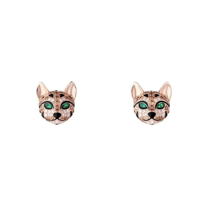 ¡®Veyra Jewelry¡¯ Panther Face Stud Earrings