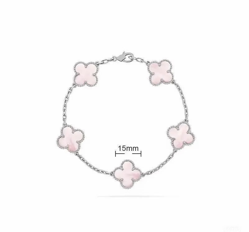 [Veyra JewelryLight Pink Braided Bracelet